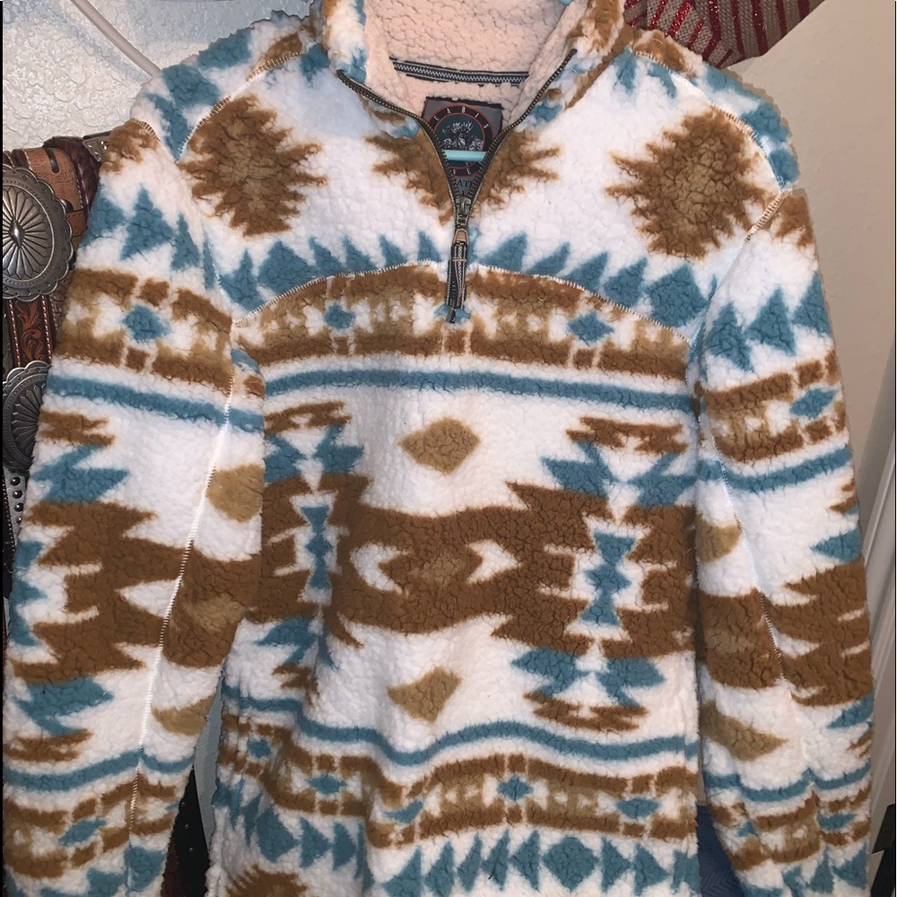 Aztec Sherpa pullover